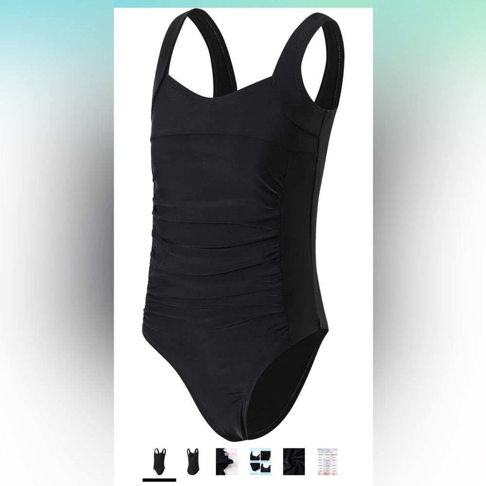 Wide Straps Girls' Swimwear for Bathing Suits